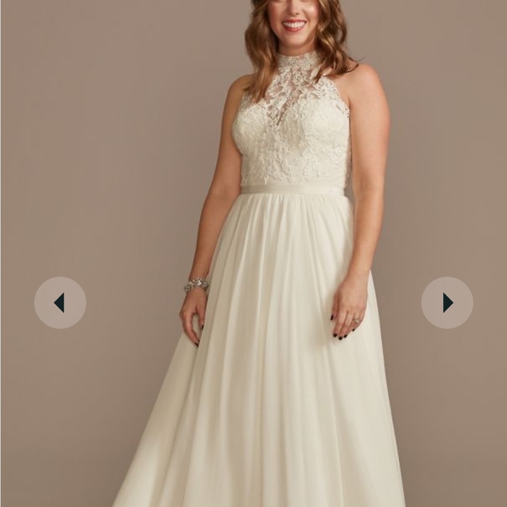 Ivory WG4032 Sz 6, David’s bridal wedding dress great condition!!!